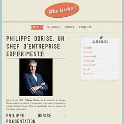 Philippe Dorise, un chef d’entreprise expérimenté
