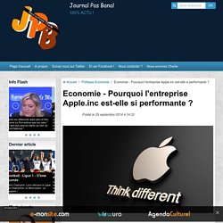 Pourquoi l'entreprise Apple.inc est-elle si performante ?