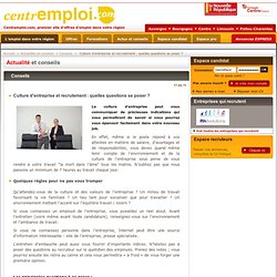 Culture d'entreprise et recrutement : quelles questions se poser ?