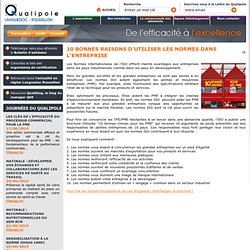 10 bonnes raisons d'utiliser les normes dans l'entreprise - Qualipole Languedoc-Roussillon