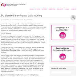 Du blended learning au daily training