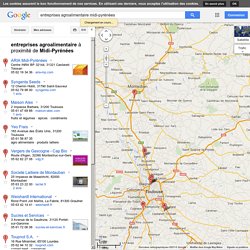 entreprises agroalimentaire midi-pyrénées - Google Maps