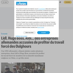 Lidl, Hugo Boss, Aldi... des entreprises allemandes accusées de profiter du travail forcé des Ouïghours - Le Parisien