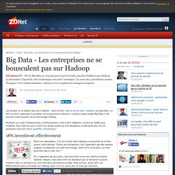 Big Data - Les entreprises ne se bousculent pas sur Hadoop