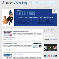 Notre sélection de sites utiles pour Entreprises - FRANCE CONSULTING