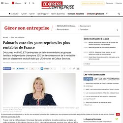 Palmarès 2012 : les 50 entreprises les plus rentables de France - LEntreprise.com - (Navigation privée)