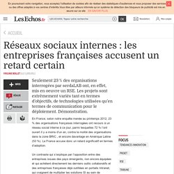 Réseaux sociaux internes : les entreprises françaises accusent un retard certain