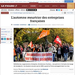 L'automne meurtrier des entreprises françaises