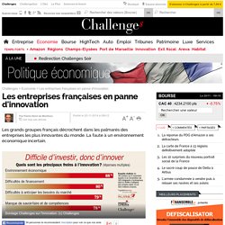 Les entreprises françaises en panne d'innovation