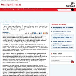 Les entreprises françaises en avance sur le cloud… privé