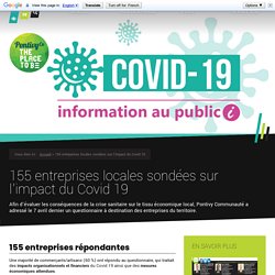 155 entreprises locales sondées sur l'impact du Covid 19