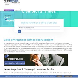 Entreprises qui recrutent à Nîmes - Recrutement Nîmes