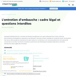 L’entretien d’embauche : cadre légal et questions interdites