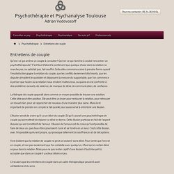 Entretiens de couple. Aide psychologique.