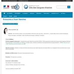 Espagnol - Vidéo "Entrevista a Yoani Sánchez" (académie de Toulouse)