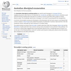 Australian Aboriginal enumeration