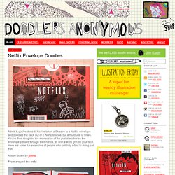 Netflix Envelope Doodles - Doodlers Anonymous - StumbleUpon