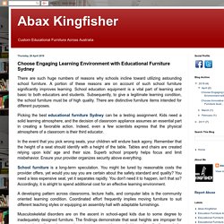 Abax Kingfisher: Choose Engaging Learning Environment with Educational Furniture Sydney