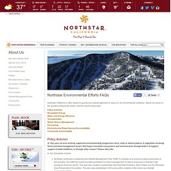 Northstar-at-Tahoe™ Resort Environment