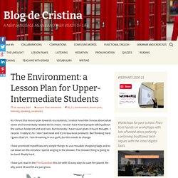 The Environment: a Lesson Plan for Upper-Intermediate Students