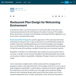 Restaurant Plan Design for Welcoming Environment: adudesigns — LiveJournal