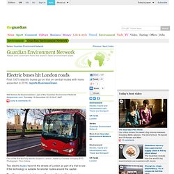 Electric buses hit London roads