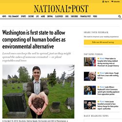 Washington is first state to allow composting of human bodies as environmental alternative
