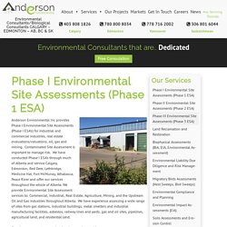 Phase I Environmental Site Assessments (Phase 1 ESA)