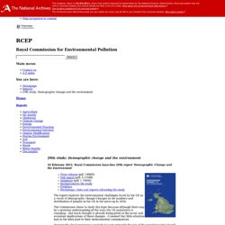 RCEP - Reports - 29th study: The Environmental Impacts of Demographic Change in the UK