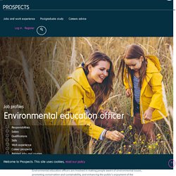 Environmental education officer job profile