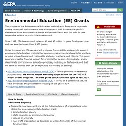 Environmental Education Grants