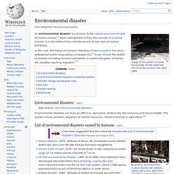 Environmental disaster
