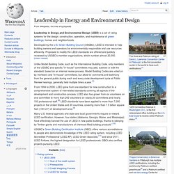 Leadership in Energy and Environmental Design
