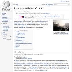 Environmental impact of roads