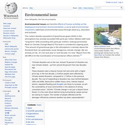 Environmental issue