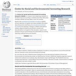 Centre for Social and Environmental Accounting Research