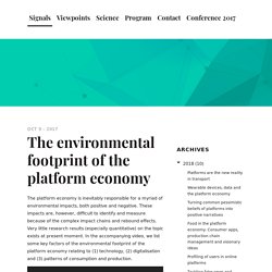 The environmental footprint of the platform economy – Platform Value Now