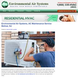 Environmental Air Systems, AC Maintenance Service Belmar, NJ