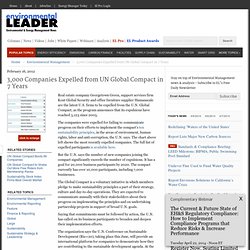 3,000 Companies Expelled from UN Global Compact in 7 Years