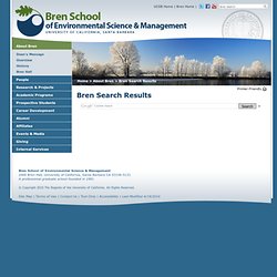 Bren School of Environmental Science and Management