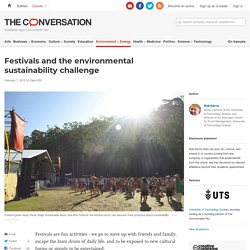 Festivals and the environmental sustainability challenge