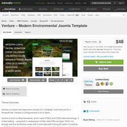 Venture – Modern Environmental Joomla Template