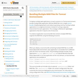 Bundling Multiple WAR Files for Tomcat Environments - AWS Elastic Beanstalk