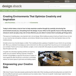 Creating Environments That Optimize Creativity and Inspiration