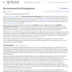 Environnement de développement