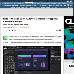 Sortie de Qt Design Studio 1.2, l'environnement de développement d'interfaces graphiques s'ouvre avec une Community Edition gratuite
