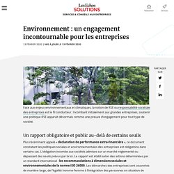 Environnement : un engagement incontournable pour les entreprises