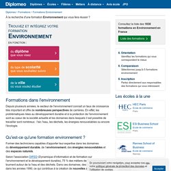 ▷ Formation environnement : Détails & Inscriptions !