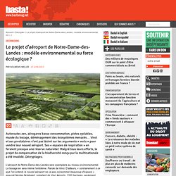 Le projet d’aéroport de Notre-Dame-des-Landes : modèle environnemental ou farce écologique ? - Greenwashing