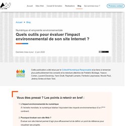 Évaluer l'impact environnemental de son site Internet